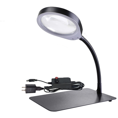 Lamp With a Magnifying Glass